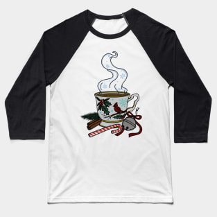 Winter tea cup Baseball T-Shirt